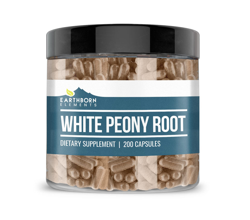 Earthborn Elements White Peony Root capsules bottle for pure daily support
