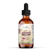 Earthley Wellness Feel Better Fast bottle being poured, easy dosing for everyday minor ailments.