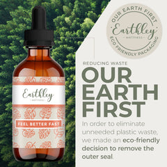 Earthley Wellness Feel Better Fast measuring dropper, simple administration for adults and kids.