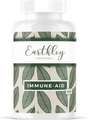Earthley Wellness Immune-Aid bottle for convenient daily use.