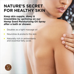 Earthly Body Naked in the Woods Glow oil spray label close-up showing premium texture