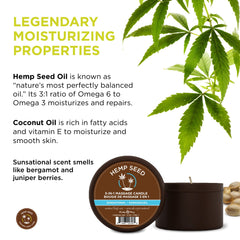 Earthly Body Sunsational Candle body-massage-application demonstrates ready-to-use warm oil for massage