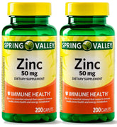Earth&ME Spring Valley zinc 50 mg tablet bottle supports daily wellness