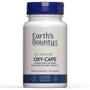 Earth's Bounty Oxy-Caps bottle front showing 90 vegetarian capsules and energy focus potential.