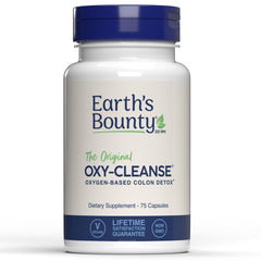 Earth's Bounty Oxy-Cleanse bottle shown for gentle digestive detox option