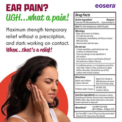 Close-up of drops applying to the ear signaling simple topical treatment