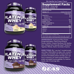 EAS 3 Ultra-Platinum scoop shows fast absorption for post-workout recovery
