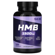 EAS HMB 1500mg bottle closeup for lean muscle support during training
