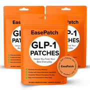 EasePatch GLP-1 patch application on skin for discreet daily use.
