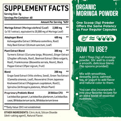 Easinloty Moringa Powder scoop shows easy serving for daily use.