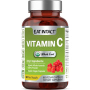 EAT INTACT whole-food vitamin C bottle for easy daily use.