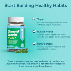 EAZGOO Chlorophyll Gummies ingredients panel with vitamins and minerals