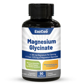EAZGOO Magnesium Glycinate Capsules bottle highlights high-absorption support.
