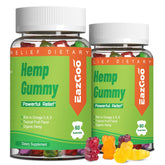 EAZGOO natural hemp gummies bottle front showing XXL strength