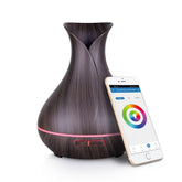 Ebooine smart diffuser front view with ambient lighting for a stylish room upgrade.