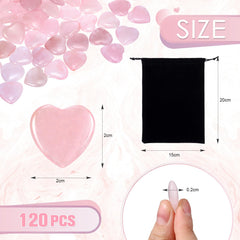 Ecation rose quartz heart held in hand for mindful calm