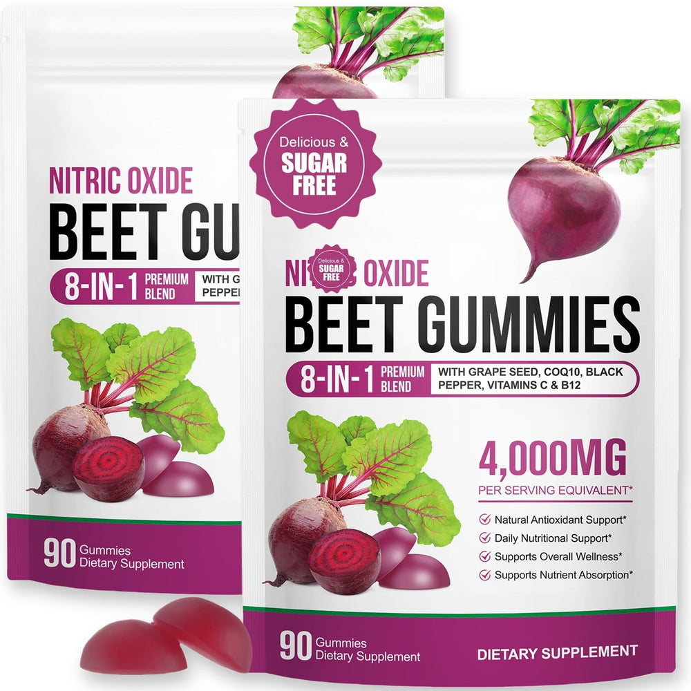 ECHTEYUN Super Beetroot Gummies bottle for convenient daily energy support.