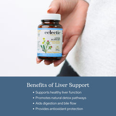 Eclectic Institute freeze-dried capsules closeup highlighting concentrated herbal formula.