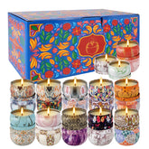 ECLHTLNY 24-piece smokeless candle set glows with a clean burn and lasting ambiance.