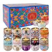 ECLHTLNY 24-piece smokeless candle set glows with a clean burn and lasting ambiance.