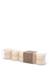 Eco Candle Co tea light cups offer a clean-burning ambiance for small spaces