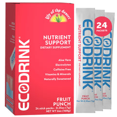 Eco Drink Fruit Punch stick-pack ready for on-the-go hydration