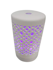 EcoGecko ceramic essential oil diffuser emitting fine mist for calming home ambiance.