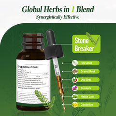 ECOLINIA Stone Breaker Drops droplet application shows easy 1 ml dosing