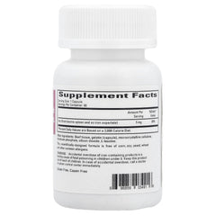 Ecological Formulas ferritin capsules close-up, small, easy-to-swallow iron supplement