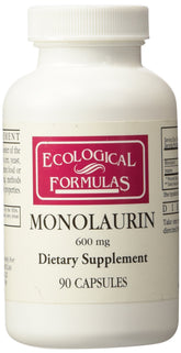 Ecological Formulas Monolaurin 600mg bottle pour for daily routine