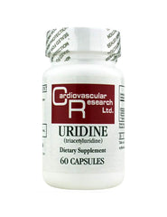 Ecological Formulas Uridine white bottle; convenient 60-count container for daily brain-support use.