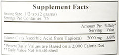 Ecological Formulas Vitamin C Tapioca powder; hypoallergenic formula with no additives