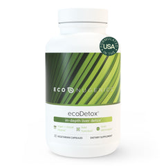 EcoNugenics ecoDetox bottle label for easy daily liver support.
