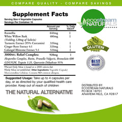 ecostream Naturals InflamEase boswellia and white willow bark image for holistic support in daily routines