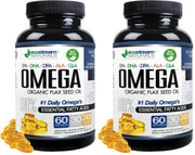 Ecostream Naturals Omega blend bottle highlighting essential fatty acids for daily support