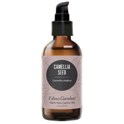 Edens Garden Camellia Seed Oil bottle pour for smooth skin hydration.