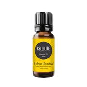 Edens Garden Cellulite Oil bottle close-up with grapefruit aroma for uplifting mood.