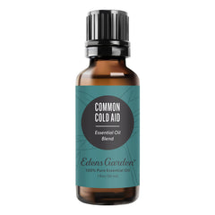Edens Garden Common Cold Aid bottle for uplifting mood and respiratory support.
