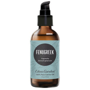 Edens Garden Fenugreek Carrier Oil bottle closeup, premium cold-pressed moisturizer