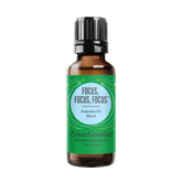 Edens Garden Focus bottle close-up suggesting a refreshing study boost.