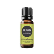 Edens Garden Galbanum essential oil bottle for grounding aromatherapy and versatile use.
