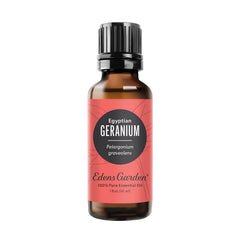 Edens Garden Geranium Egyptian bottle ideal for aromatherapy and skin balance when diluted.