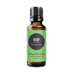 Edens Garden Hemp Essential Oil bottle ready for diffusion and skin care.