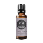 Edens Garden Hyssop essential oil bottle for pure aromatherapy sessions.