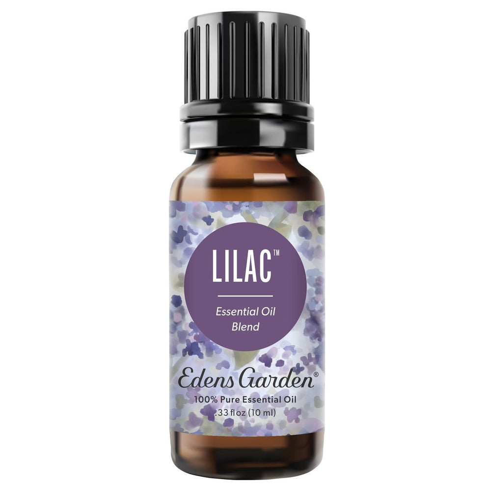 Edens Garden Lilac essential oil bottle for a calming floral aroma.