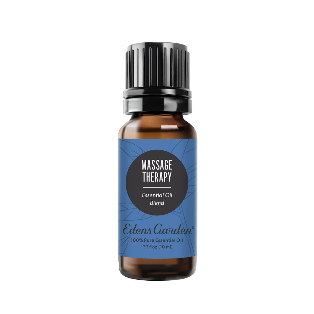 Edens Garden Massage Therapy blend bottle ready for diffusion and aroma enhancement.