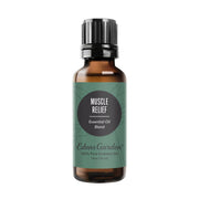 Edens Garden Muscle Relief essential oil bottle with dropper for easy topical use
