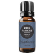 Edens Garden Myrrh & Frankincense bottle close-up for aromatherapy use