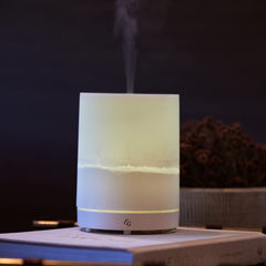 Edens Garden Pearl Diffuser white LED night light adds ambient glow for evenings.