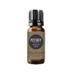 Edens Garden Pest Defy bottle front for natural aromatherapy